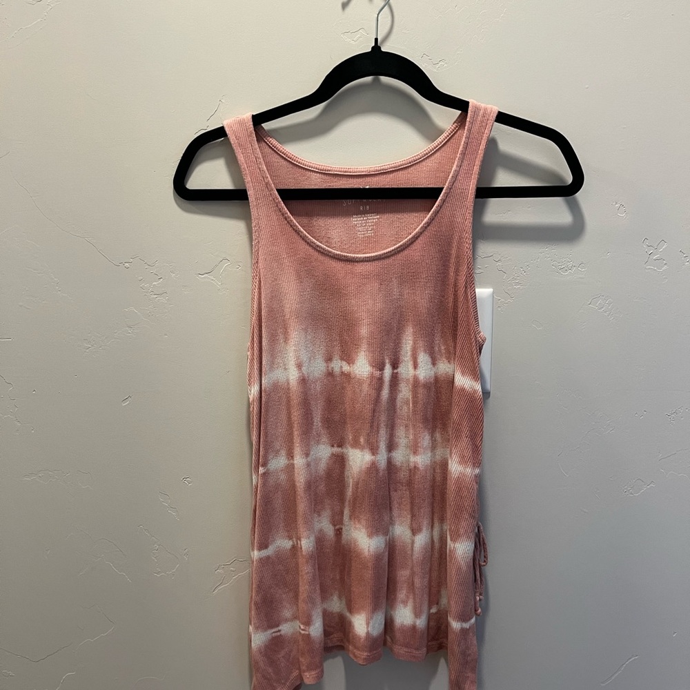 AE TIE DYE LACE UP TANK